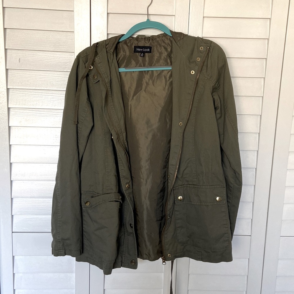 New Look (boutique) olive/army green utility jacket